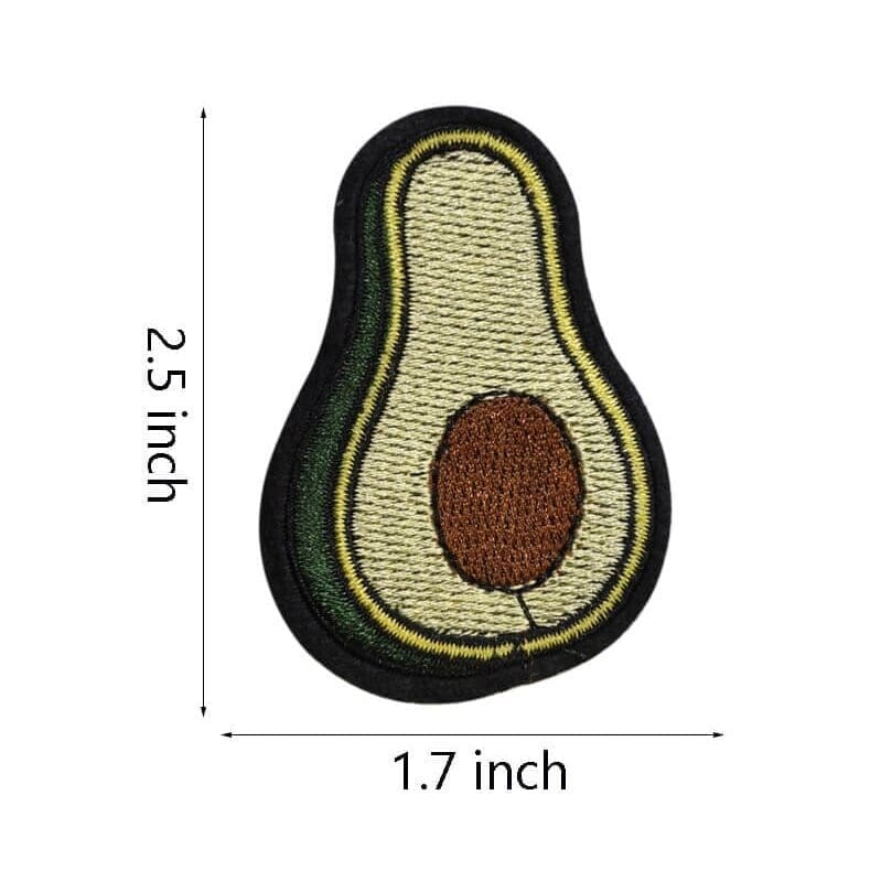 Carrot Peach Embroidered Patch