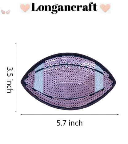 Baseball Football Sequin Patch