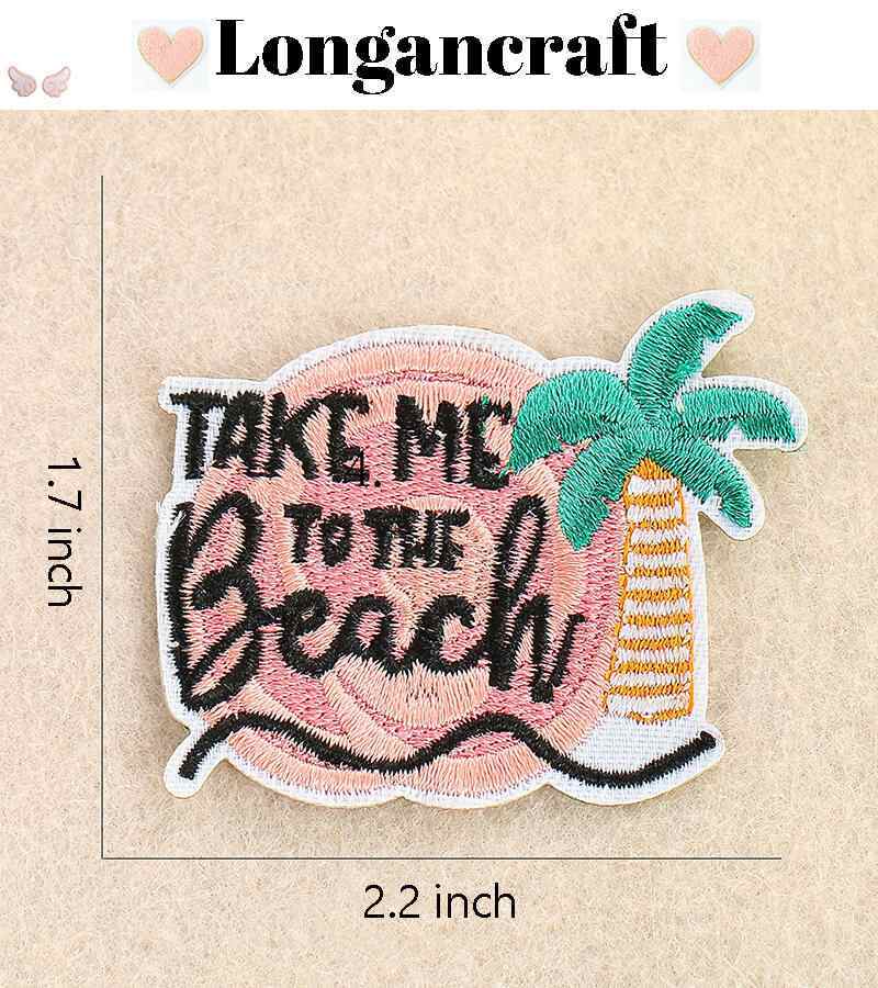 Sun Palm Tree Embroidered Patch