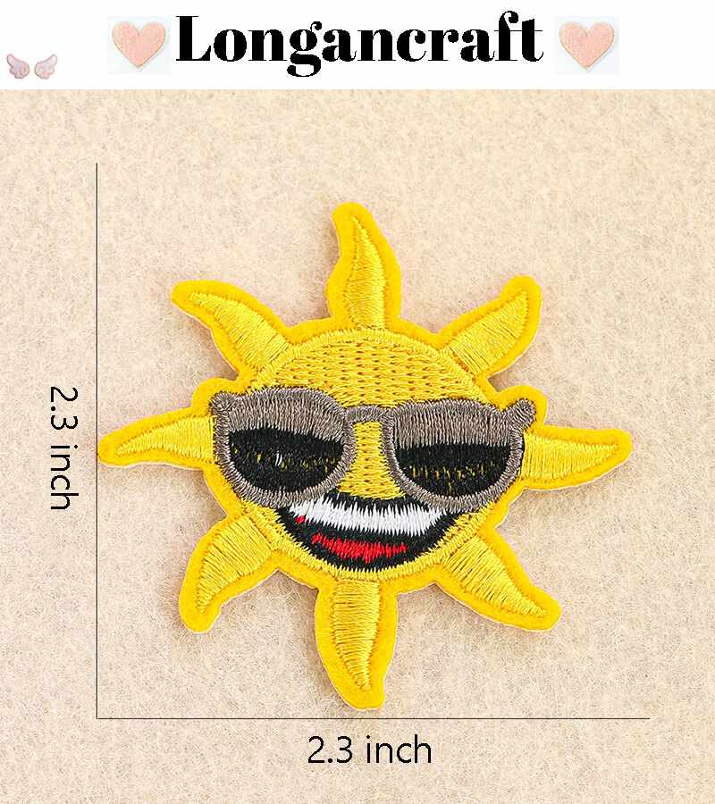 Sun Palm Tree Embroidered Patch