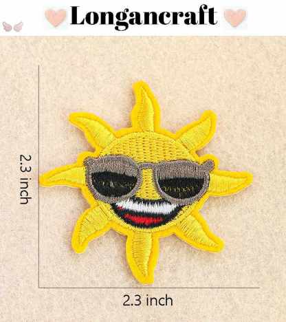 Sun Palm Tree Embroidered Patch