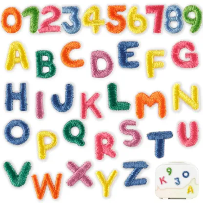 Mini Color Letter Iron On Patch