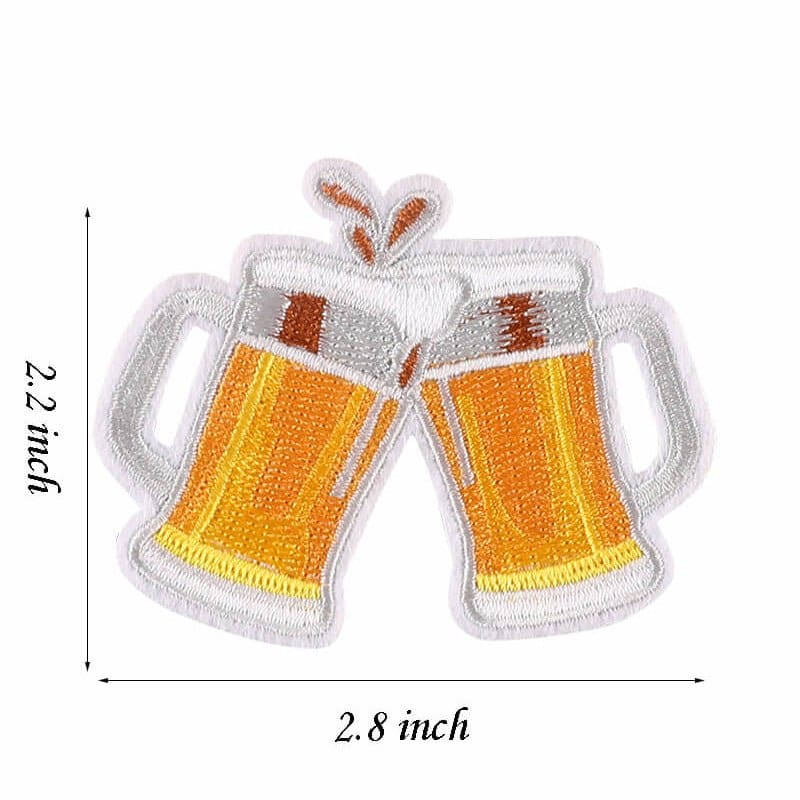 Pumpkin Beer Embroidered Patches