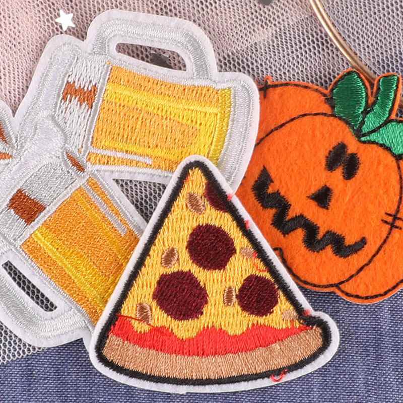Pumpkin Beer Embroidered Patches