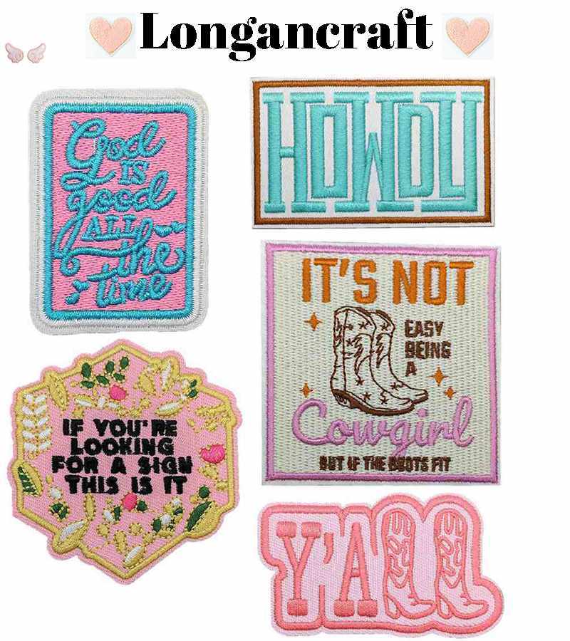 Cowgirl Howdy Iron On Patches