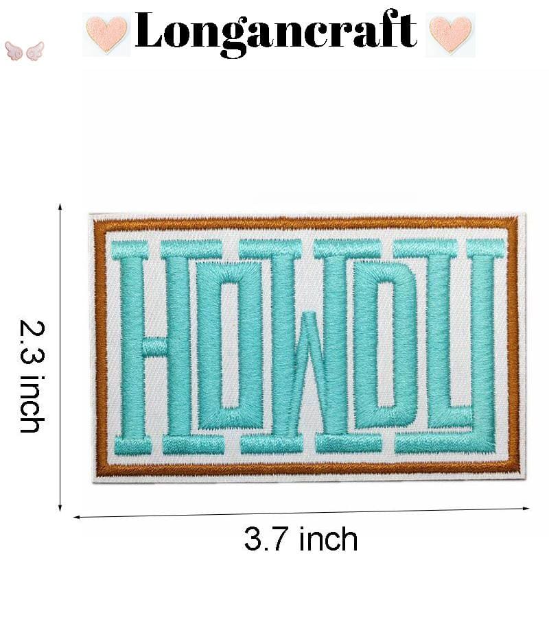 Cowgirl Howdy Iron On Patches