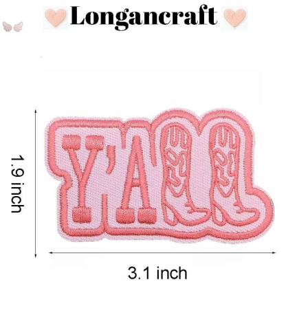 Cowgirl Howdy Iron On Patches