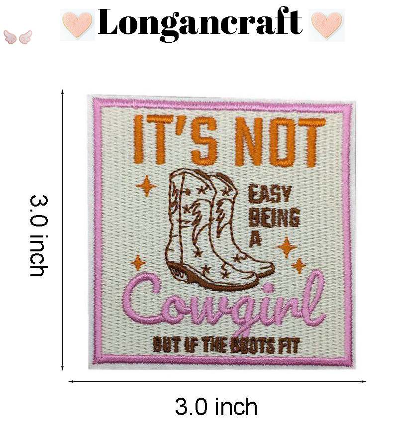 Cowgirl Howdy Iron On Patches