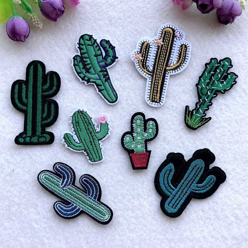 Desert Cactus Iron On Patches Set