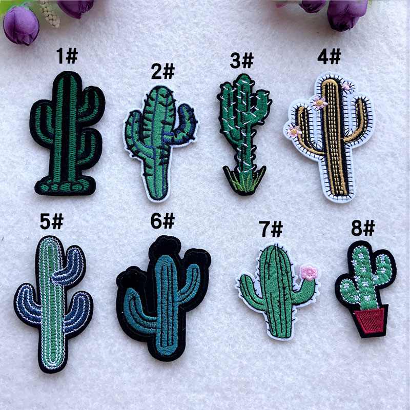 Desert Cactus Iron On Patches Set