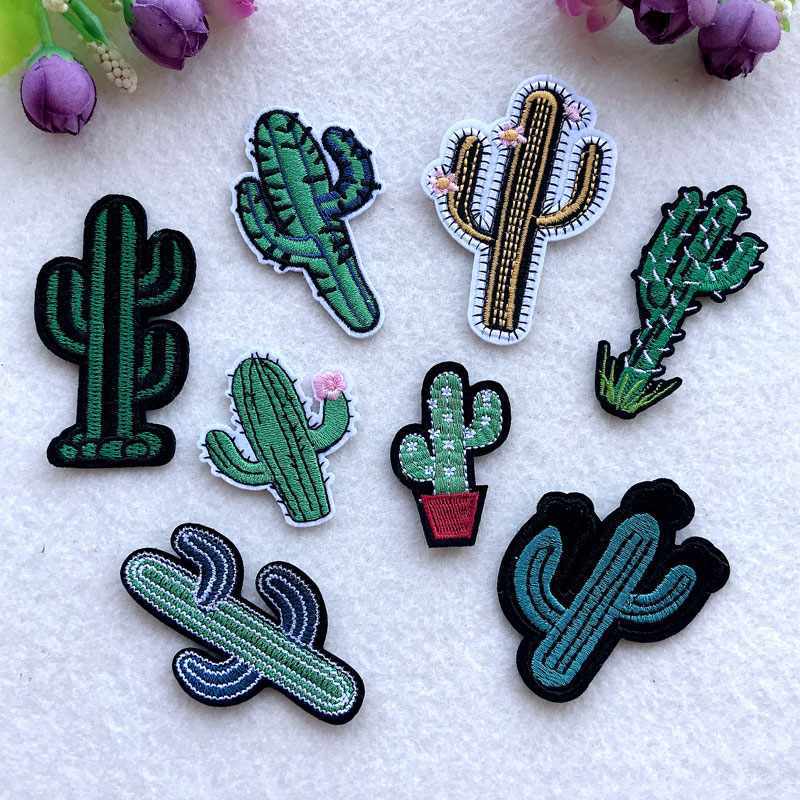 Desert Cactus Iron On Patches Set