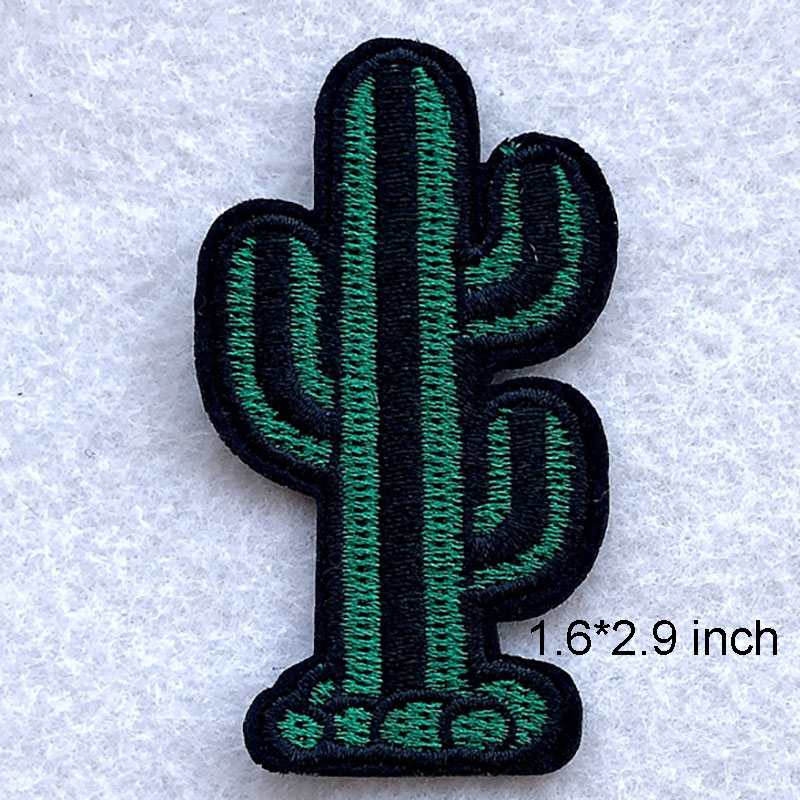 Desert Cactus Iron On Patches Set