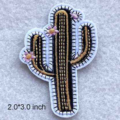 Desert Cactus Iron On Patches Set