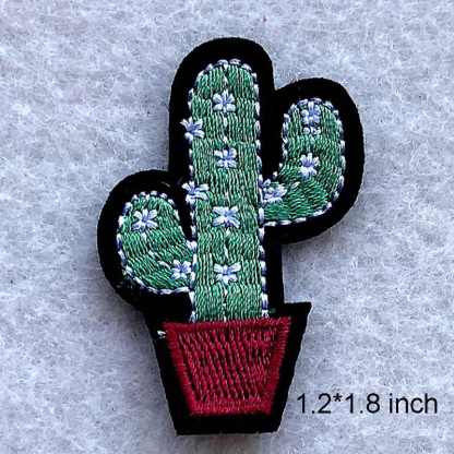 Desert Cactus Iron On Patches Set