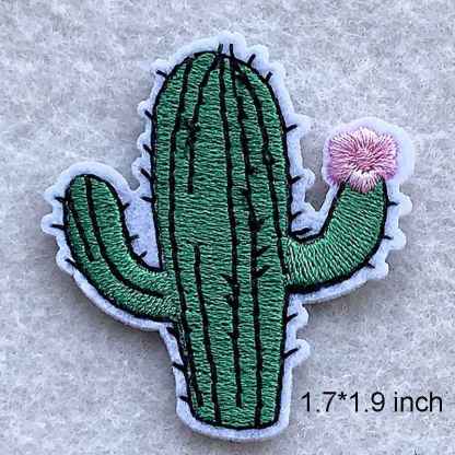 Desert Cactus Iron On Patches Set