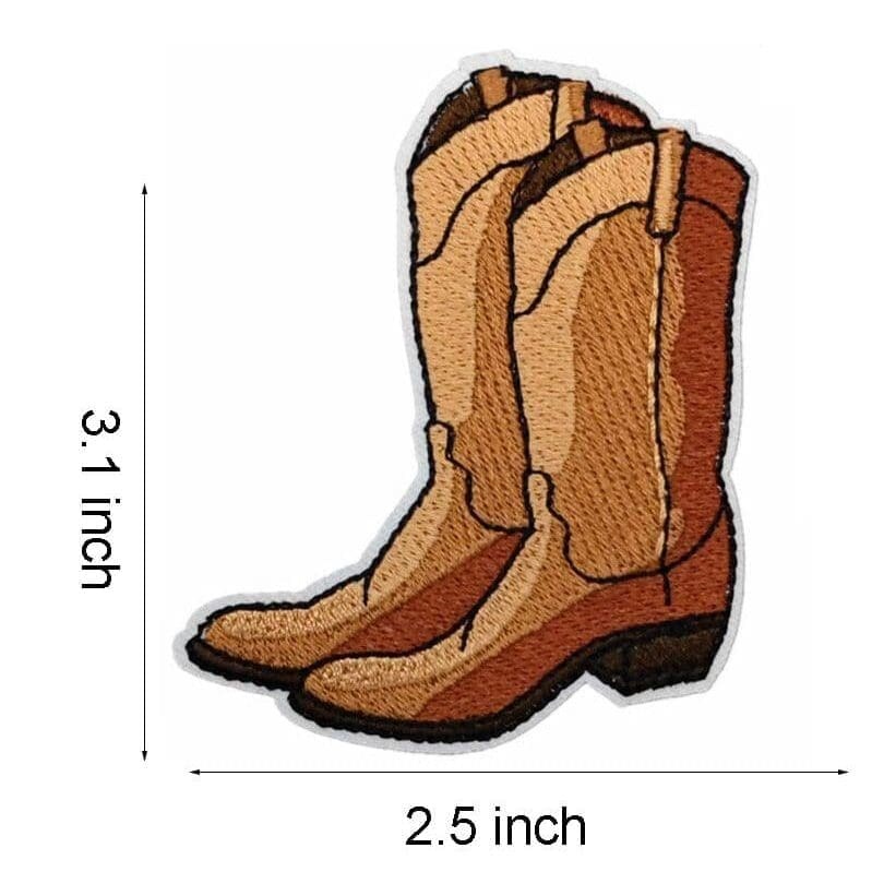Western Cowboy Iron On Patches