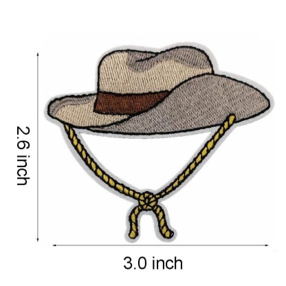 Western Cowboy Iron On Patches