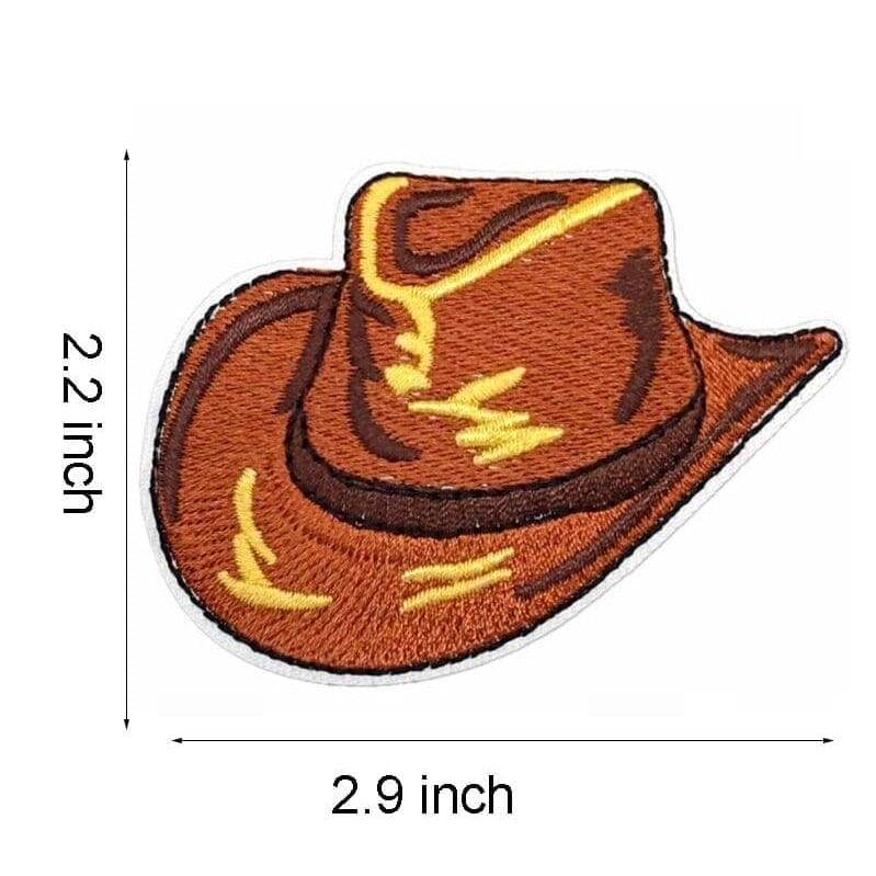 Western Cowboy Iron On Patches