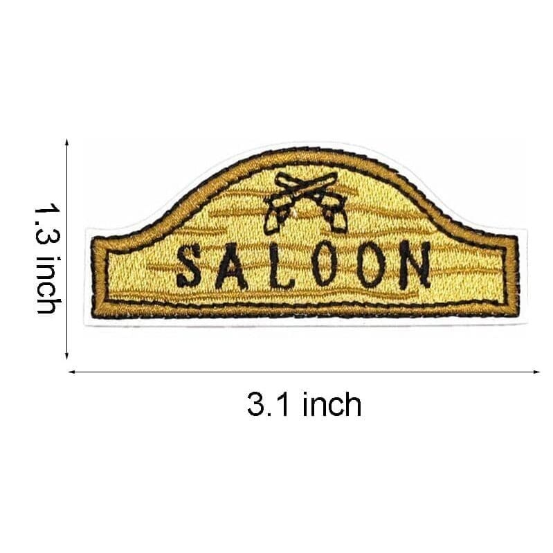Cowboy Farmhouse Iron On Patches