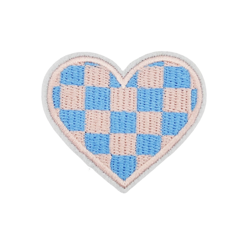 Colors Heart Iron On Patches