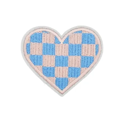 Colors Heart Iron On Patches