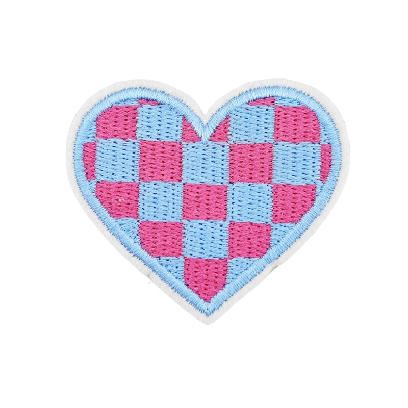 Colors Heart Iron On Patches
