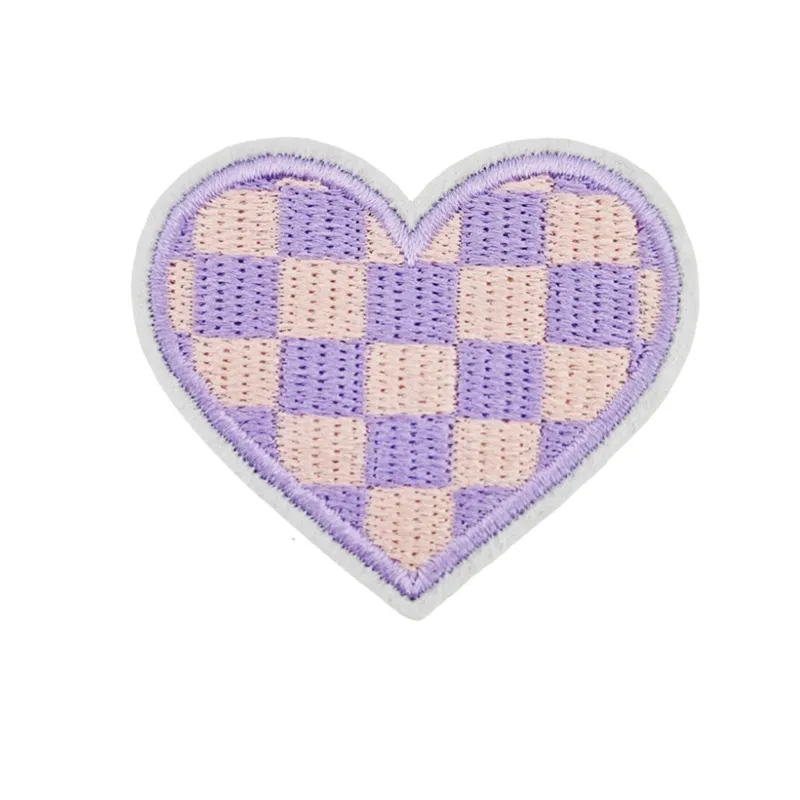 Colors Heart Iron On Patches