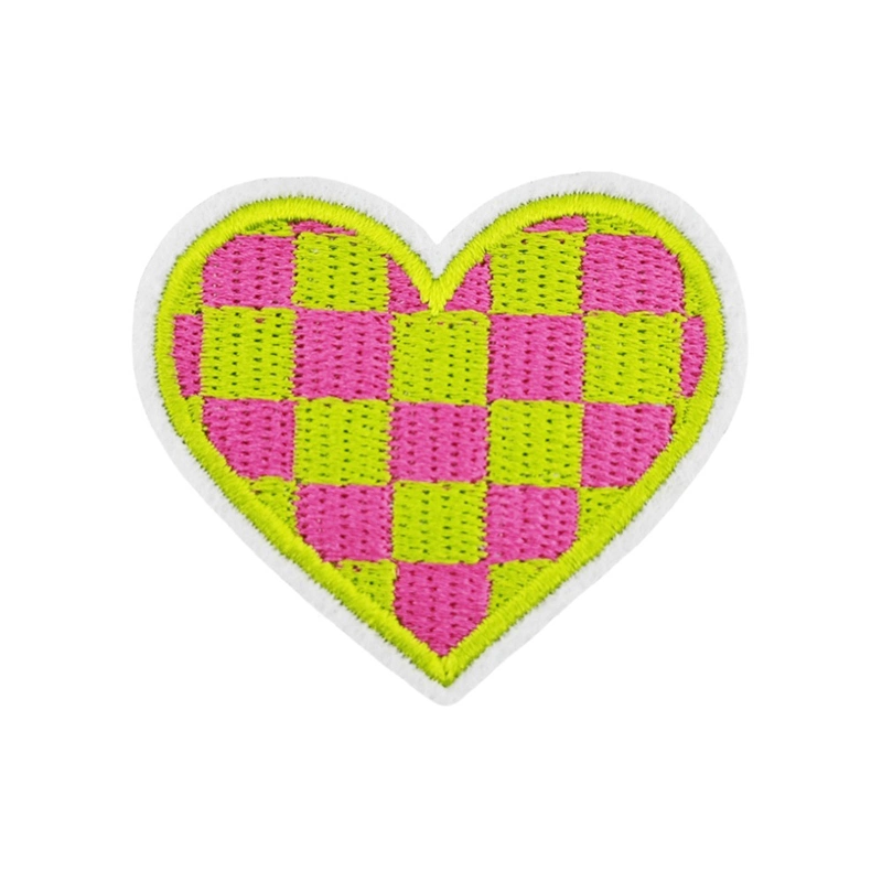 Colors Heart Iron On Patches