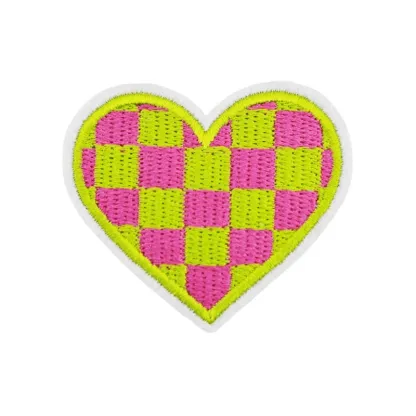 Colors Heart Iron On Patches