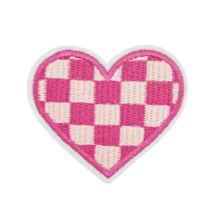 Colors Heart Iron On Patches