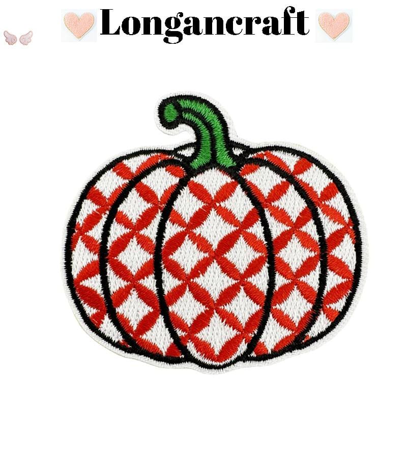 Color Pumpkin Iron On Patches