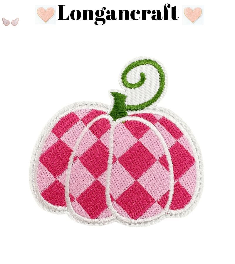 Color Pumpkin Iron On Patches