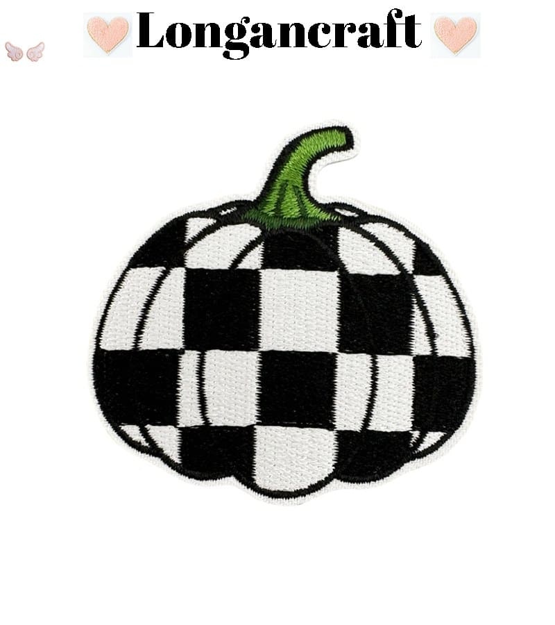 Color Pumpkin Iron On Patches