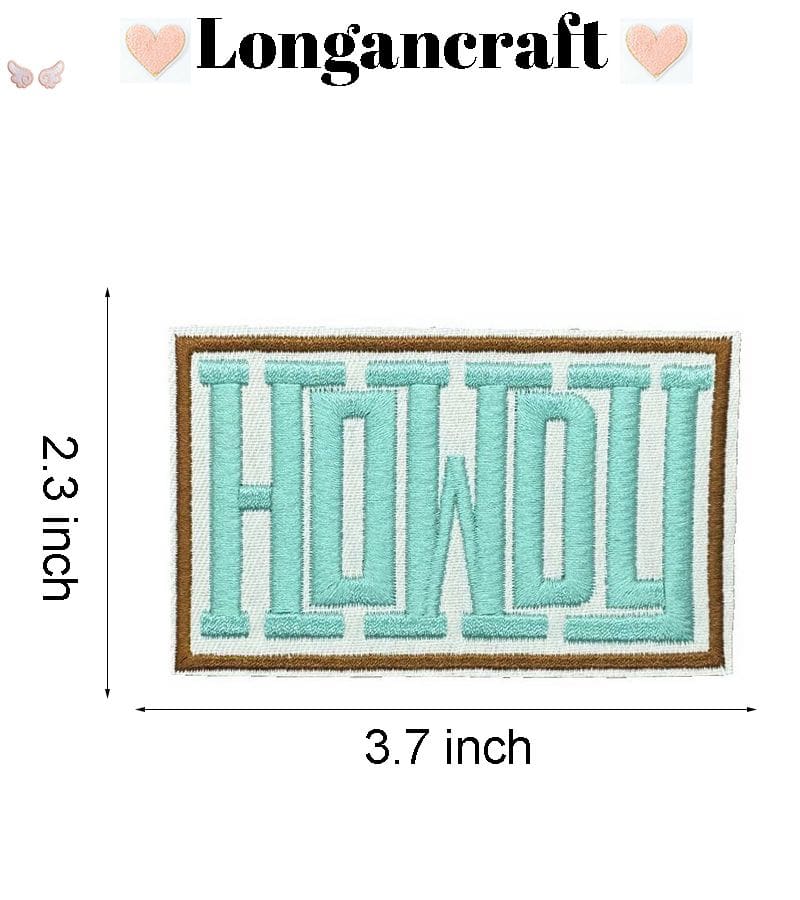 Howdy Cowgirl Embroidered Patch