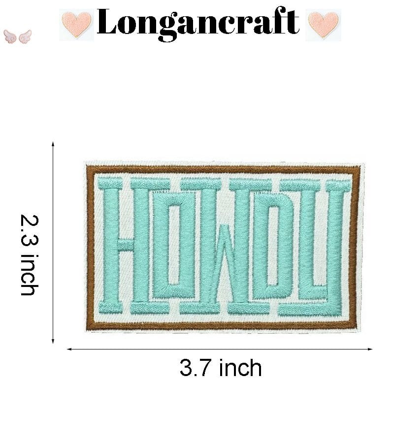 Howdy Cowgirl Embroidered Patch