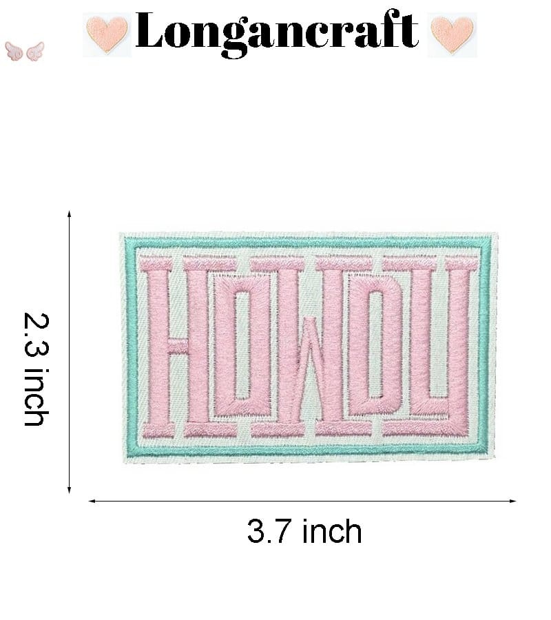 Howdy Cowgirl Embroidered Patch