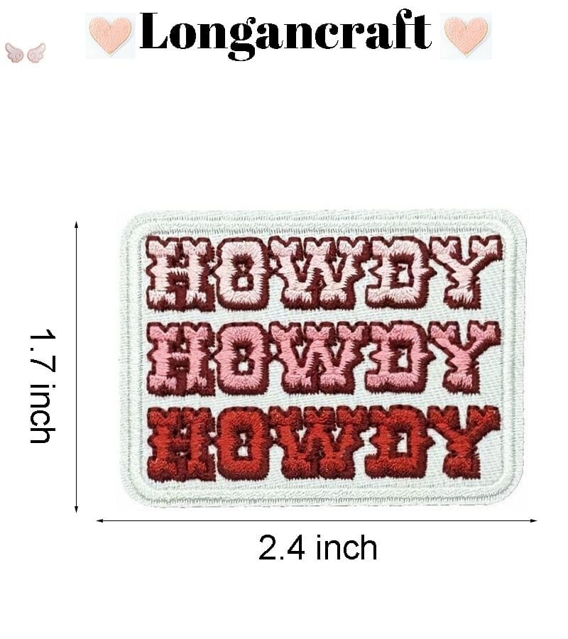 Howdy Cowgirl Embroidered Patch