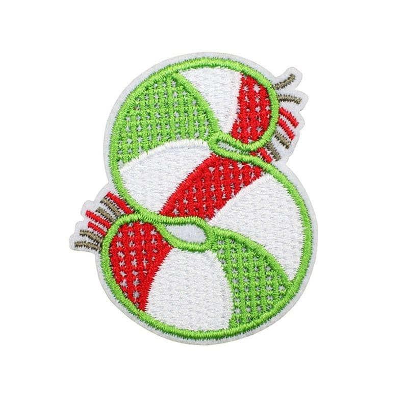 Snowflake Letter Iron On Patch