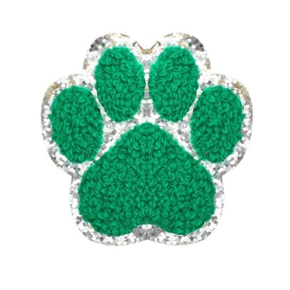 Animal Cat Paw Chenille Patches