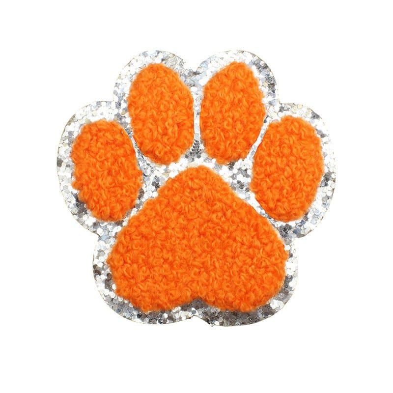 Animal Cat Paw Chenille Patches
