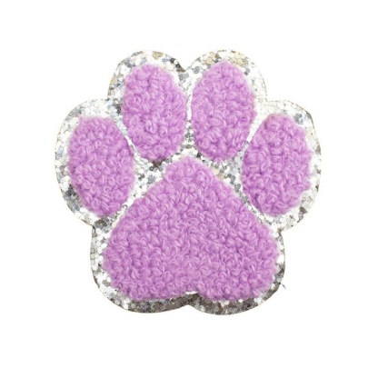 Animal Cat Paw Chenille Patches