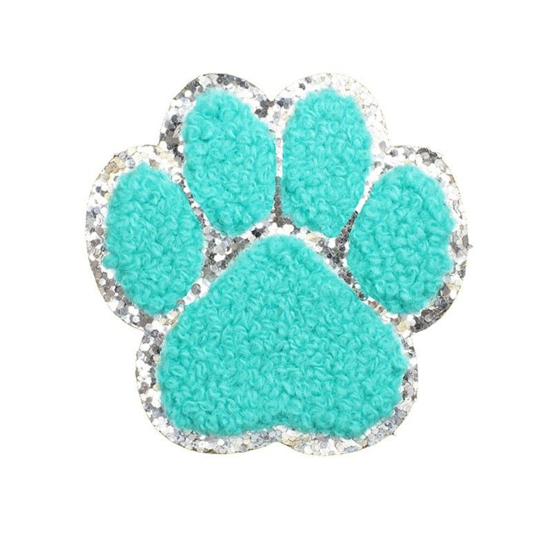 Animal Cat Paw Chenille Patches