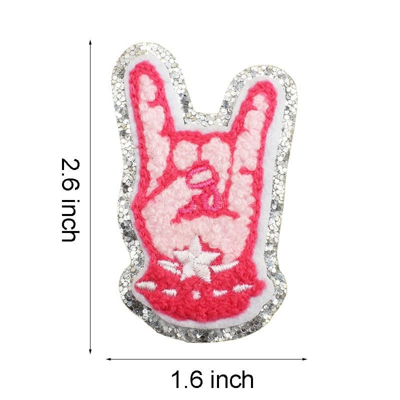 Pink Western Iron On Patches