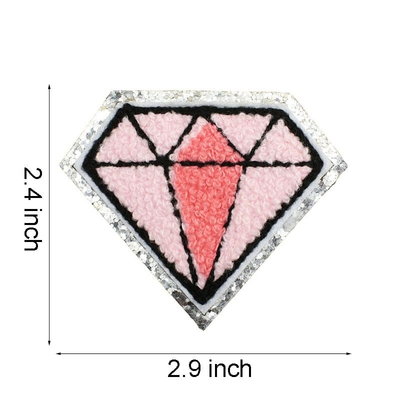 Pink Western Iron On Patches
