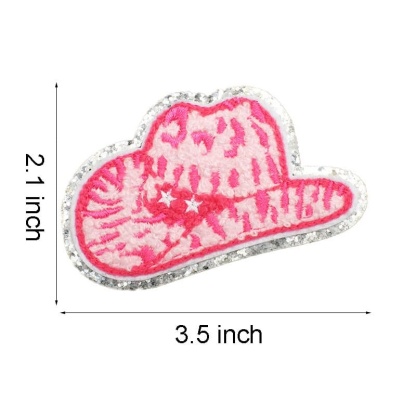 Pink Western Iron On Patches