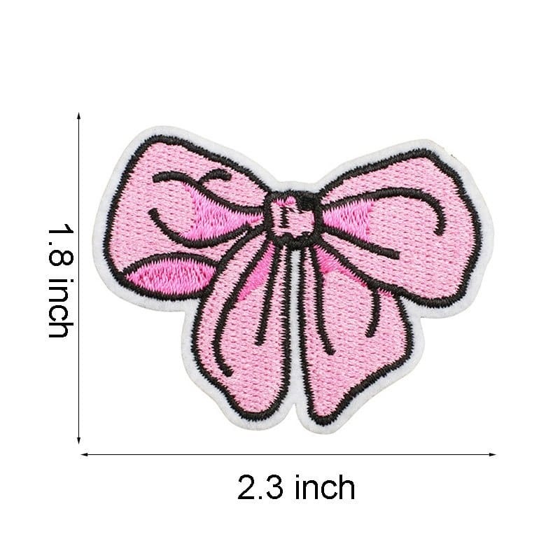 Pink Western Embroidered Patches