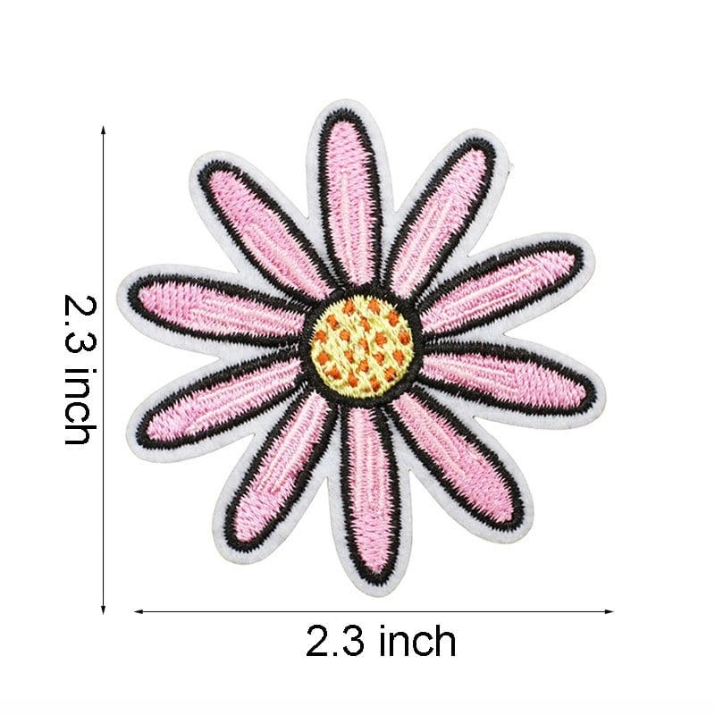 Pink Western Embroidered Patches