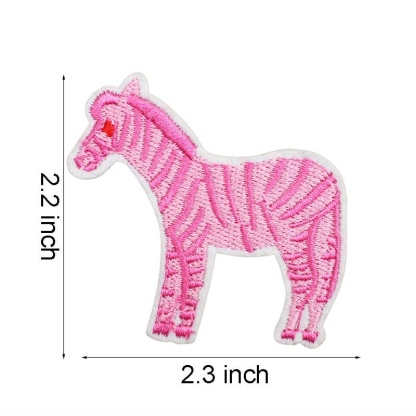 Pink Western Embroidered Patches