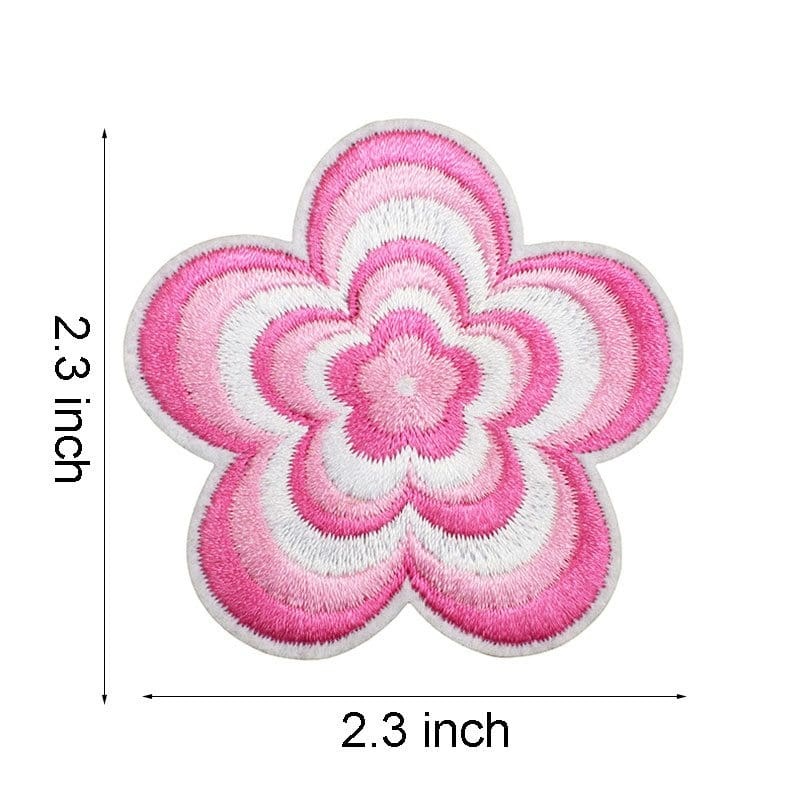 Pink Western Embroidered Patches