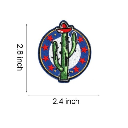 Western Map Embroidered Patches